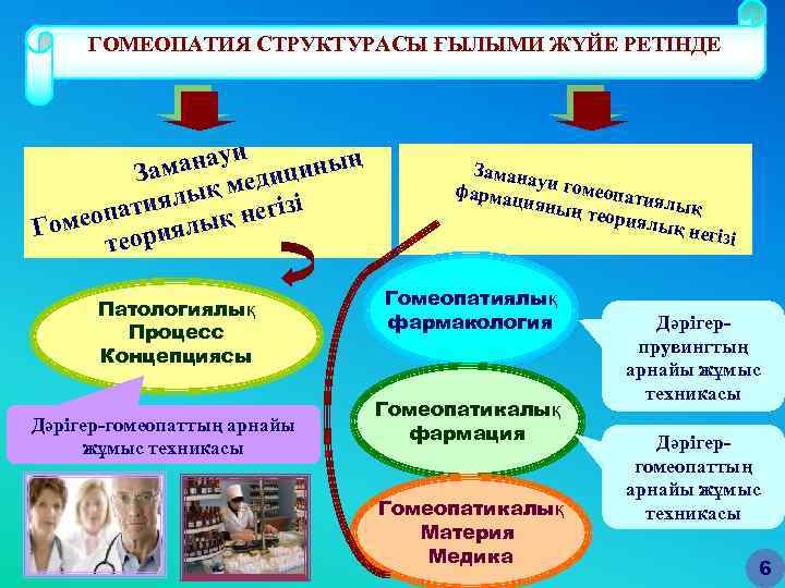 ГОМЕОПАТИЯ СТРУКТУРАСЫ ҒЫЛЫМИ ЖҮЙЕ РЕТІНДЕ анауи ициның Зам д ық ме ізі л патия