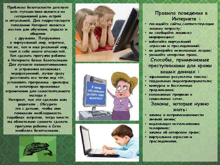  Проблема безопасности детского web-путешествия является на сегодняшний день острой и актуальной. Для подрастающего