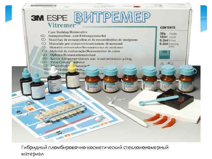 ВИТРЕМЕР Гибридный пломбировочно-косметический стеклоиономерный материал 