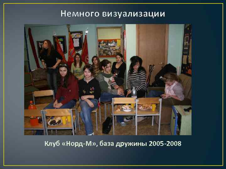 Немного визуализации Клуб «Норд-М» , база дружины 2005 -2008 