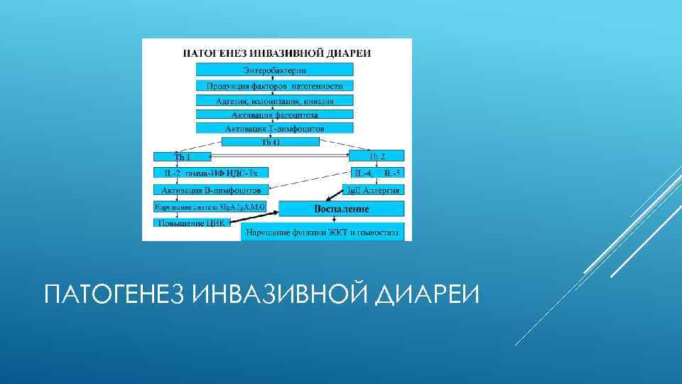 ПАТОГЕНЕЗ ИНВАЗИВНОЙ ДИАРЕИ 