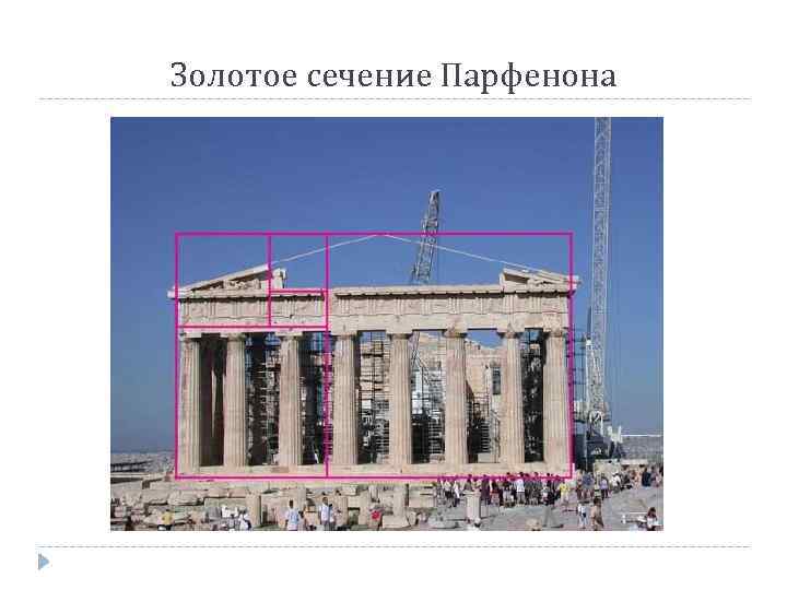 Золотое сечение Парфенона 