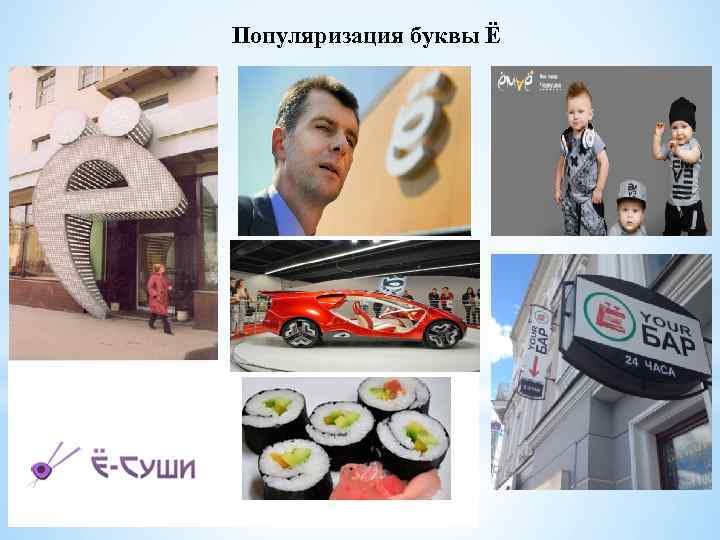 Популяризация буквы Ё 