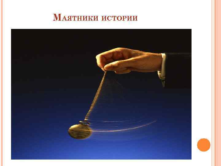 МАЯТНИКИ ИСТОРИИ 