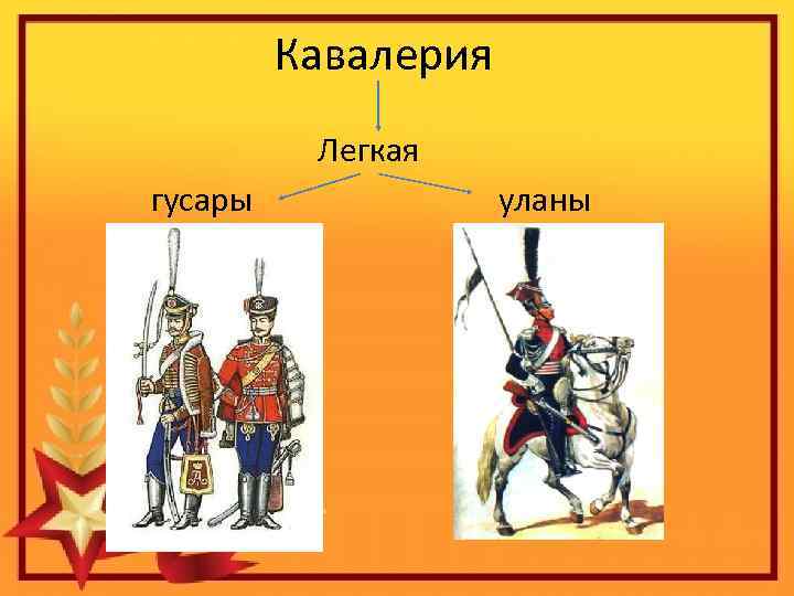 Кавалерия Легкая гусары уланы 