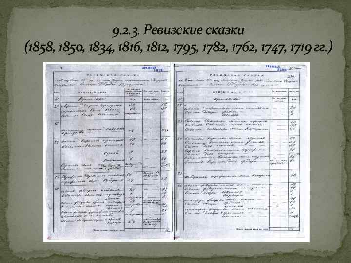 Ревизские сказки 1795 года