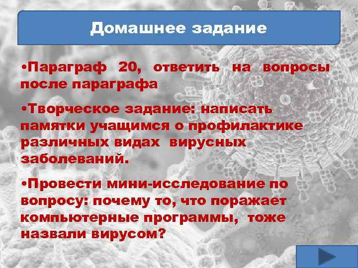 Домашнее задание • Параграф 20, ответить на вопросы после параграфа • Творческое задание: написать