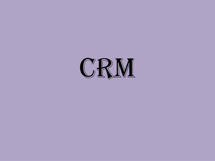 CRM 