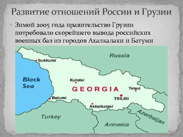 Развитие грузии