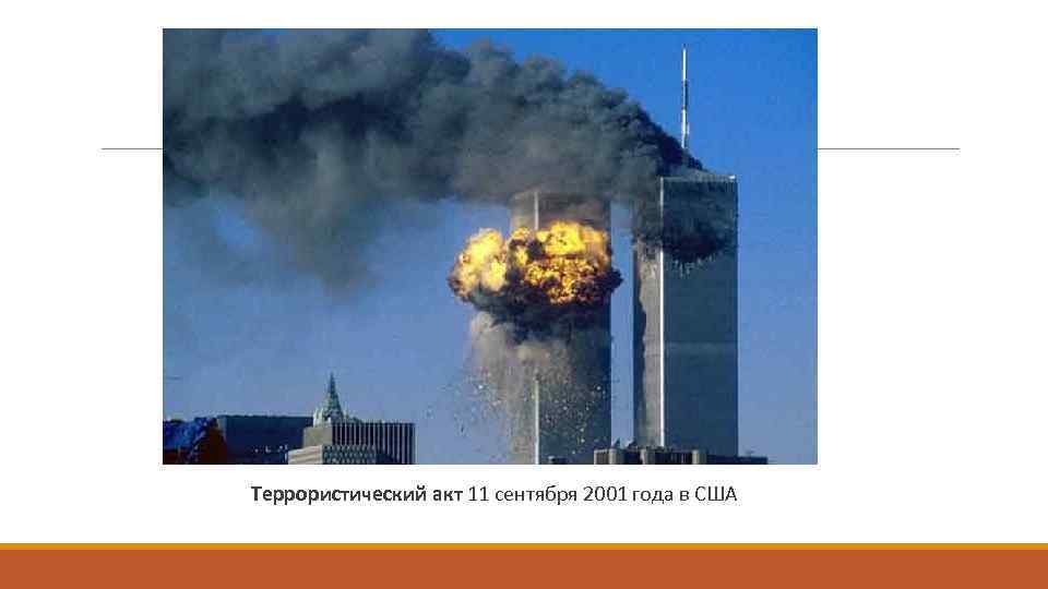  Террористический акт 11 сентября 2001 года в США 