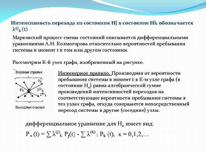 Интенсивной называется. Интенсивность переходов состояний. Граф интенсивности переходов. Интенсивности перехода Марковского процесса. Матрица интенсивностей переходов.