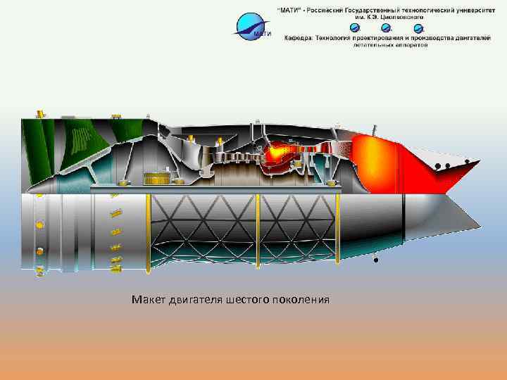 Макет двигателя шестого поколения 