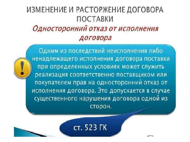 Договор энергоснабжения существенные условия. Расторжение договора поставки. Договор поставки расторжение договора. Расторжение договора энергоснабжения. Изменение и расторжение и прекращение договора поставки.