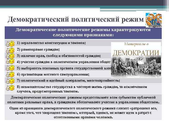 Политический режим характеризующийся