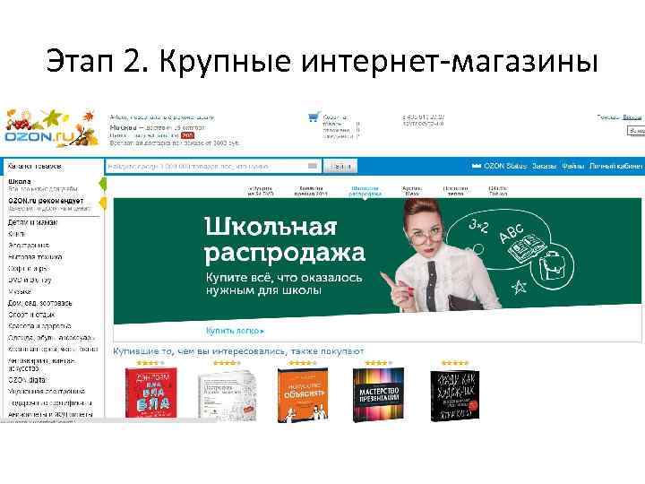 Этап 2. Крупные интернет-магазины 