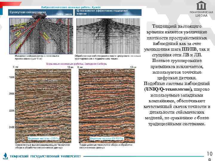 ПОЛИТЕХНИЧЕСКАЯ ШКОЛА Тенденцией настоящего времени является увеличение плотности пространственных наблюдений как за счет уменьшения