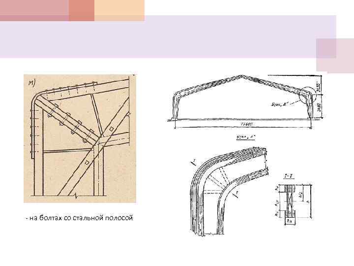 - на болтах со стальной полосой 