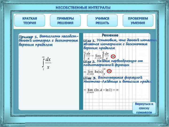 Пример 1. Решение Шаг 1. = Шаг 2. = Шаг 3. 