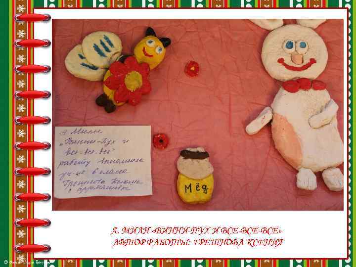 А. МИЛН «ВИННИ-ПУХ И ВСЕ-ВСЕ» АВТОР РАБОТЫ: ГРЕШНОВА КСЕНИЯ 