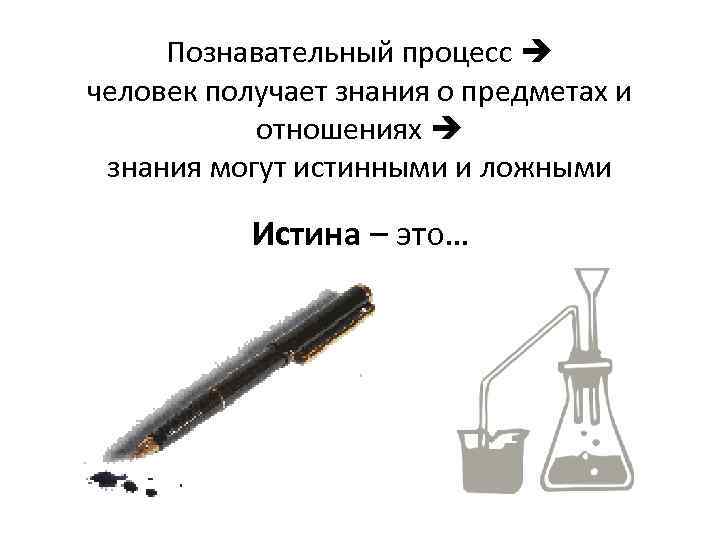 Познавательный процесс человек получает знания о предметах и отношениях знания могут истинными и ложными