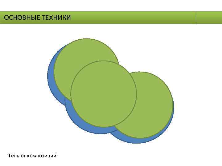 ОСНОВНЫЕ ТЕХНИКИ Тень от композиций. 