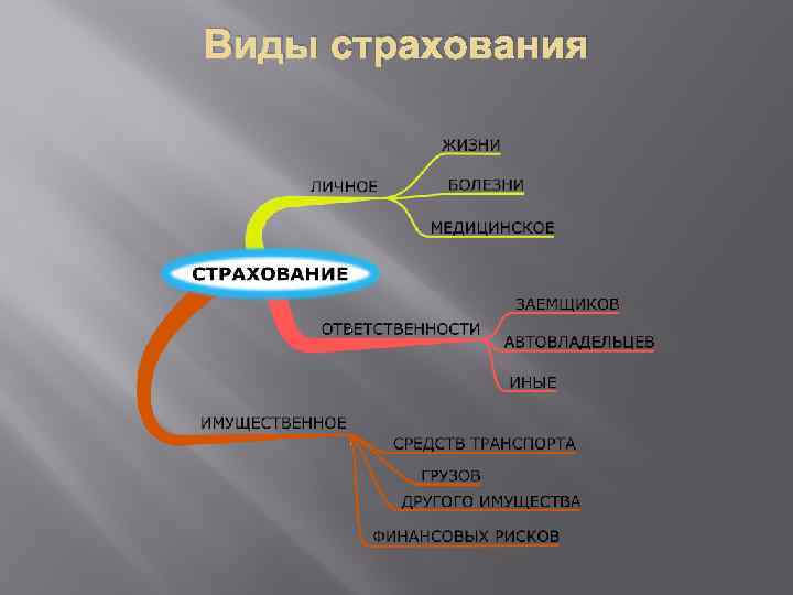 Виды страхования 