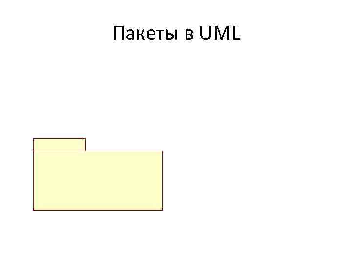 Пакеты в UML 