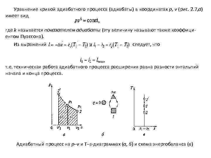 Уравнение процесса. Адиабаты в v-t координатах. Адиабатное сжатие газа график. Адиабатный процесс график pt. Схема энергобаланса адиабатного процесса.