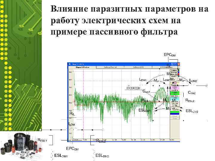 Влияние паразитных параметров на работу электрических схем на примере пассивного фильтра 