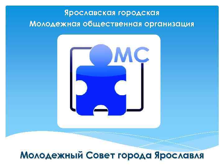 Ярославская городская Молодежная общественная организация Молодежный Совет города Ярославля 