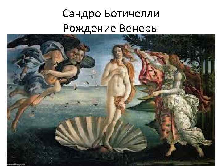 Сандро Ботичелли Рождение Венеры 