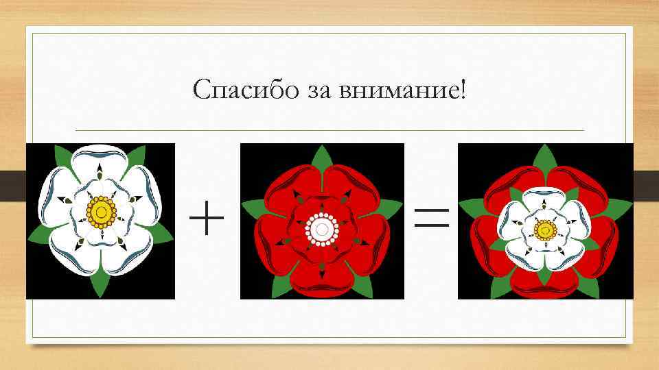 Спасибо за внимание! + = 