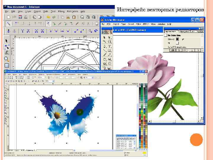 Основные элементы интерфейса графического редактора