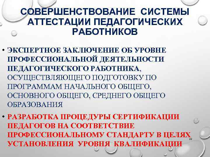 СОВЕРШЕНСТВОВАНИЕ СИСТЕМЫ АТТЕСТАЦИИ ПЕДАГОГИЧЕСКИХ РАБОТНИКОВ • ЭКСПЕРТНОЕ ЗАКЛЮЧЕНИЕ ОБ УРОВНЕ ПРОФЕССИОНАЛЬНОЙ ДЕЯТЕЛЬНОСТИ ПЕДАГОГИЧЕСКОГО РАБОТНИКА,