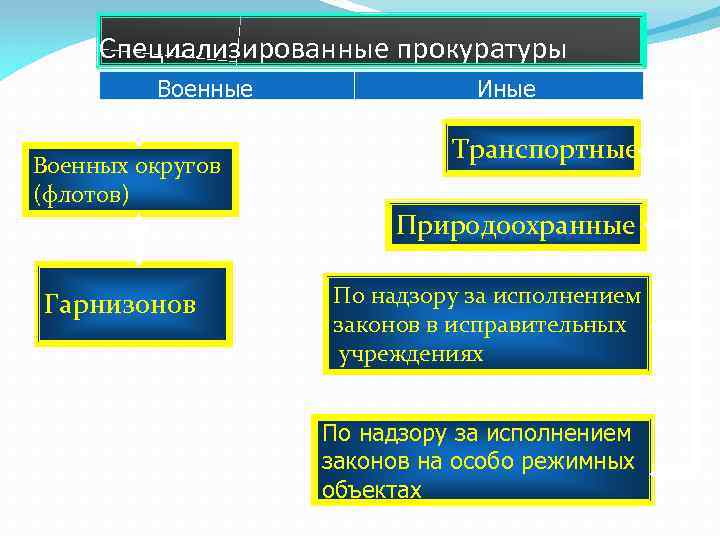 Компетенция специализированных прокуратур. Система специализированных прокуратур в РФ. Специализированная прокуратура структура. Структура специализированных прокуратур.