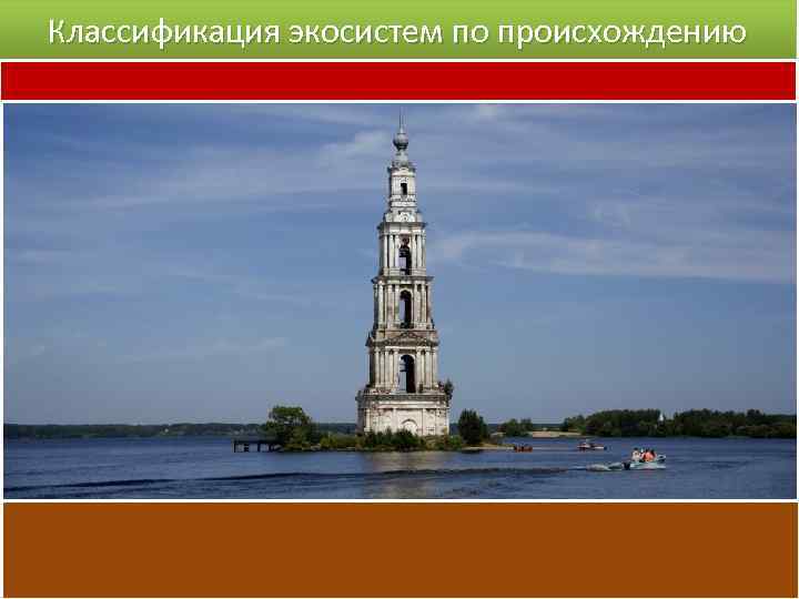 Классификация экосистем по происхождению 