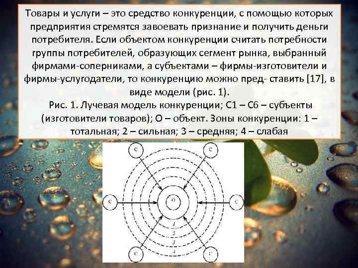 Товары и услуги – это средство конкуренции, с помощью которых предприятия стремятся завоевать признание