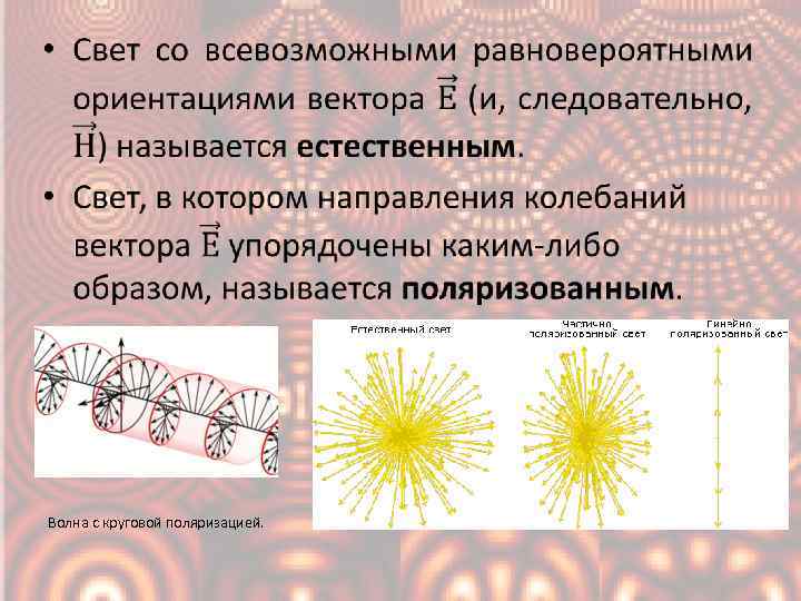  • Волна с круговой поляризацией. 