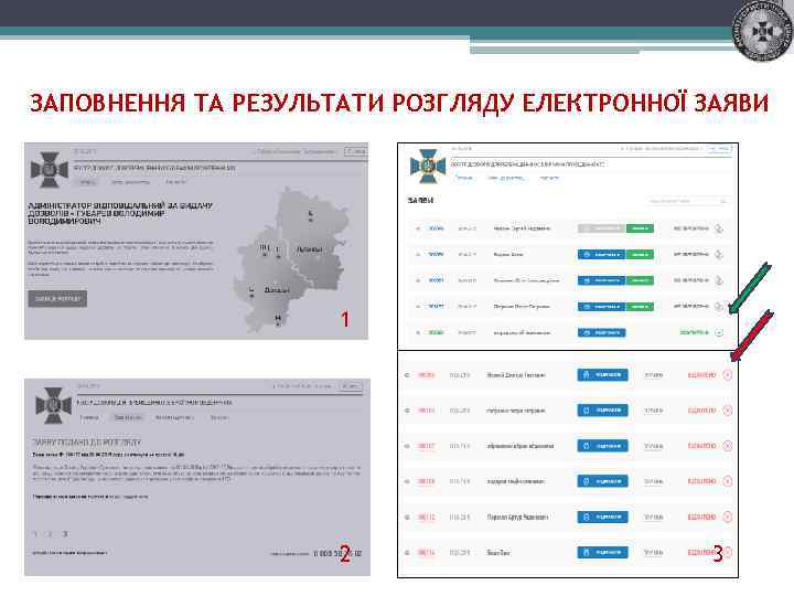 ЗАПОВНЕННЯ ТА РЕЗУЛЬТАТИ РОЗГЛЯДУ ЕЛЕКТРОННОЇ ЗАЯВИ 1 2 3 