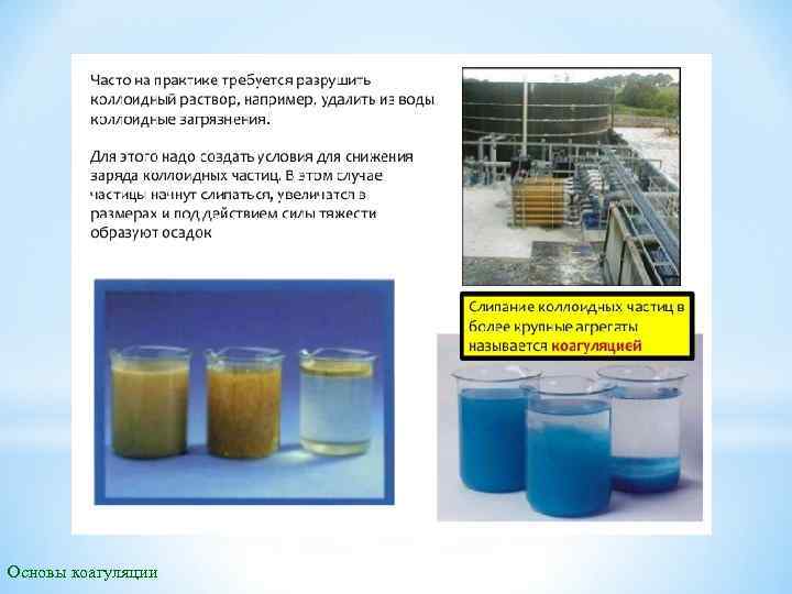 Основы коагуляции 