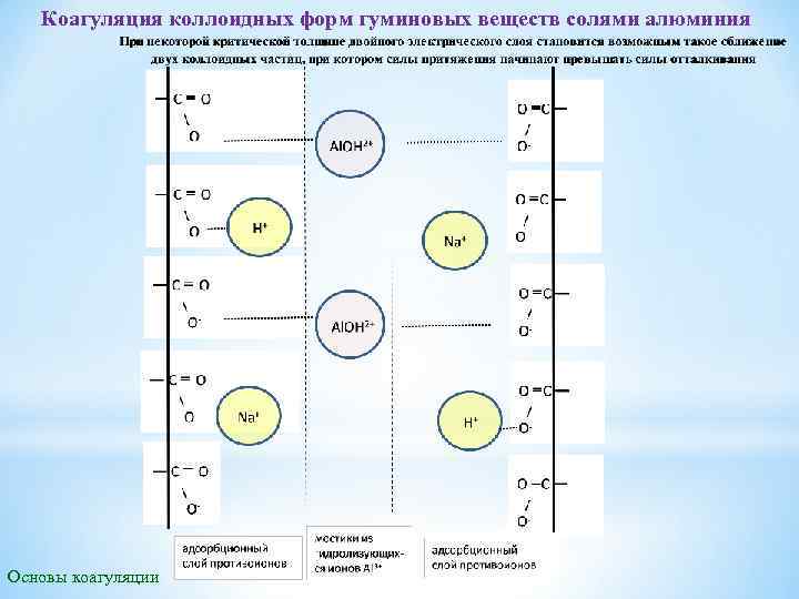 Коагуляция коллоидных форм гуминовых веществ солями алюминия Основы коагуляции 