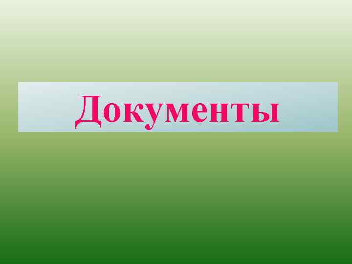 Документы 