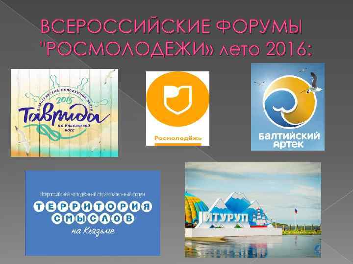 ВСЕРОССИЙСКИЕ ФОРУМЫ 