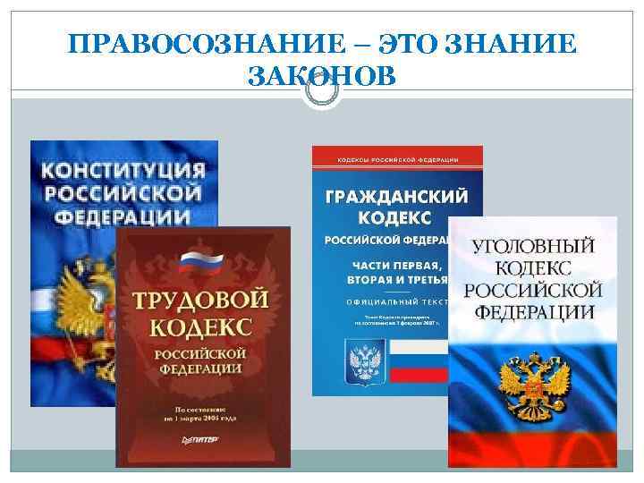 ПРАВОСОЗНАНИЕ – ЭТО ЗНАНИЕ ЗАКОНОВ 