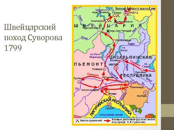 Швейцарский поход Суворова 1799 