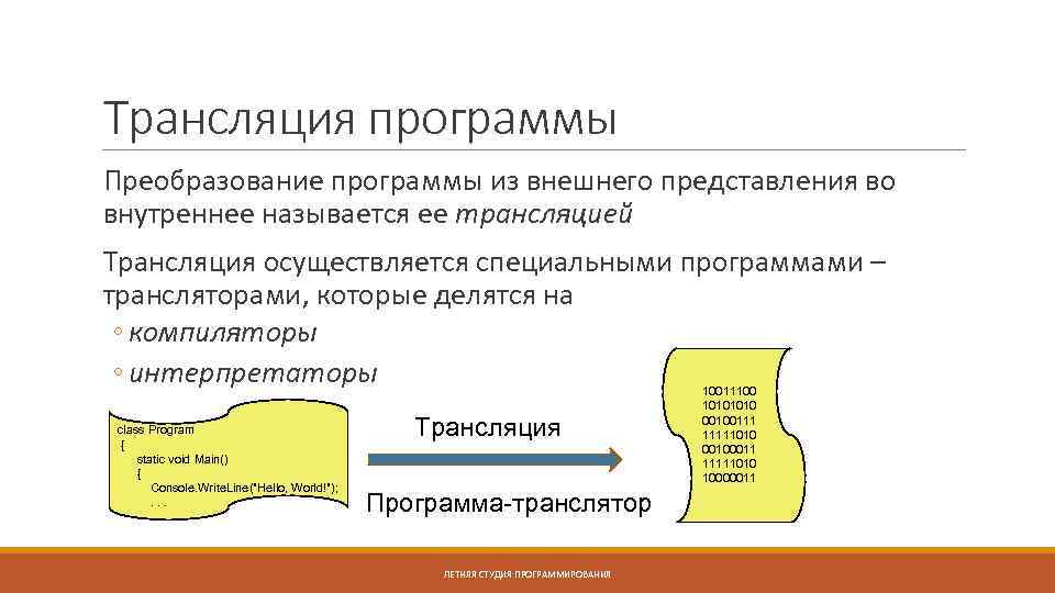 Суть трансляции. Трансляция программы в программировании. Способы трансляции программы. Трансляция в программировании это. Условия трансляции.