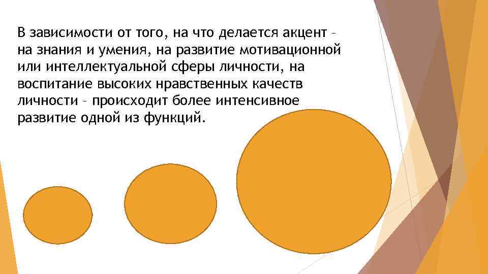 В зависимости от того, на что делается акцент – на знания и умения, на