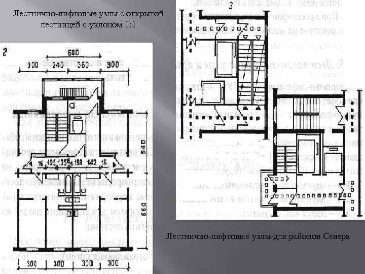 Лифтовой узел на плане