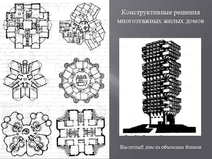 Конструктивные решения многоэтажных жилых домов Высотный дом из объемных блоков 