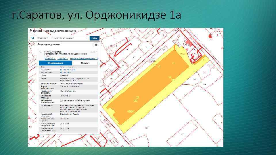 г. Саратов, ул. Орджоникидзе 1 а 